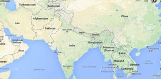 wrong india map in google