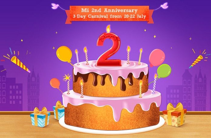 Xiaomi India's Mi 2nd Anniversary Sale is on from 20-22 July