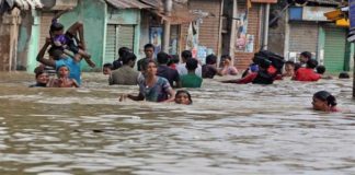 Aerial Survey - flood in rajasthan