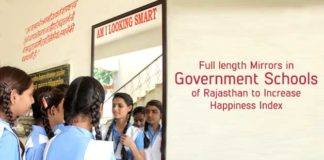 Full length mirrors in Rajasthan Government School
