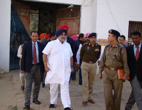 Deputy CM Sukhbir Singh Badal inspecting Security measures in Punjab following the Nabha Jailbreak