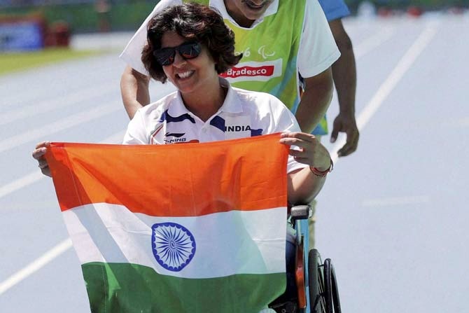 Deepa Malik - first Indian woman to win a medal at the Paralympics. 