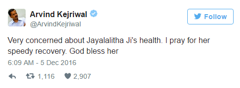 Delhi CM Kejriwal's message