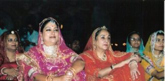 CM Vasundhara Raje with Rajput Queen Vasundhara Raje