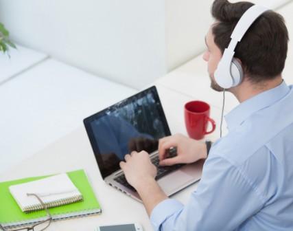 Music enhances concentration at workplace.