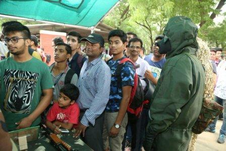 Youths zealously participated in various activities organized by the army.