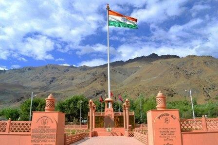 Kargil War Memorial was erected in the memory of Martyrs of Kargil War.