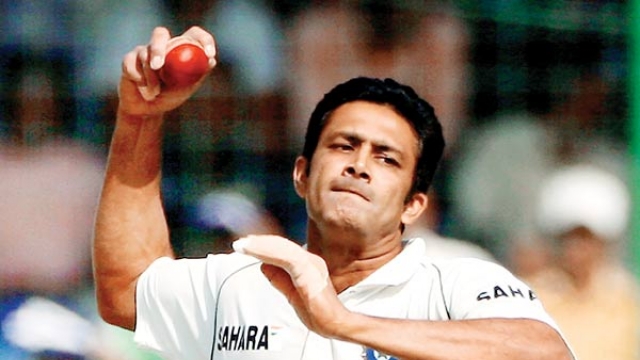 Anil Kumble took all 10 wickets in the test against Pakistan