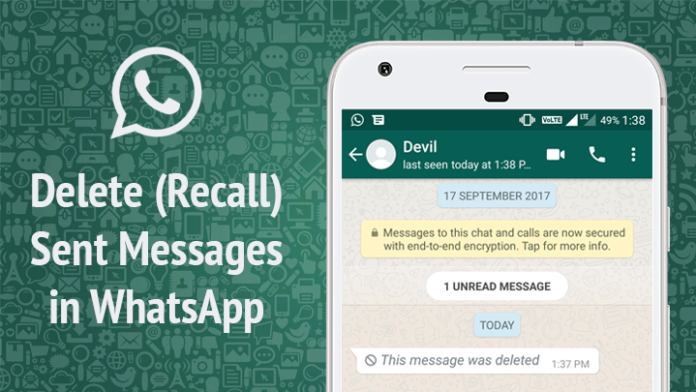 Whatsapp Deleted messages can be retreived