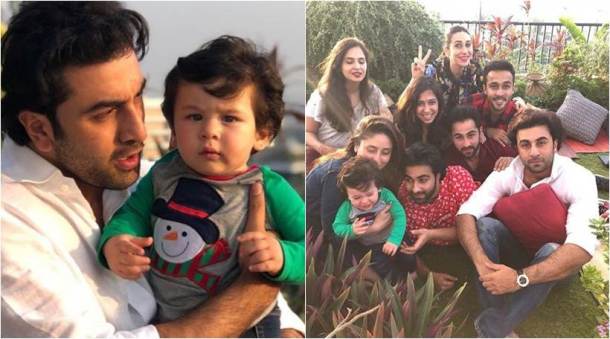 Taimur with the Kapoor family at Christmas Brunch