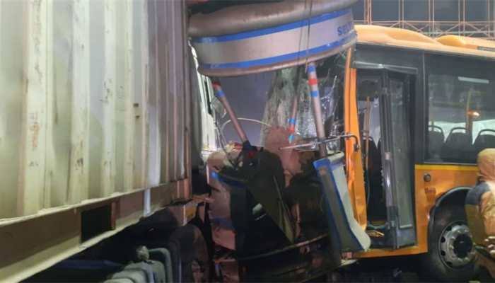 Electric bus accident, Kanpur, accident