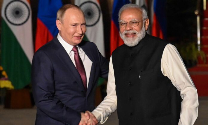 Russian President, Putin, India Prime Minister Narendra Modi