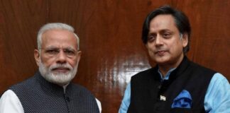 File image of Narendra Modi & Shashi Tharoor