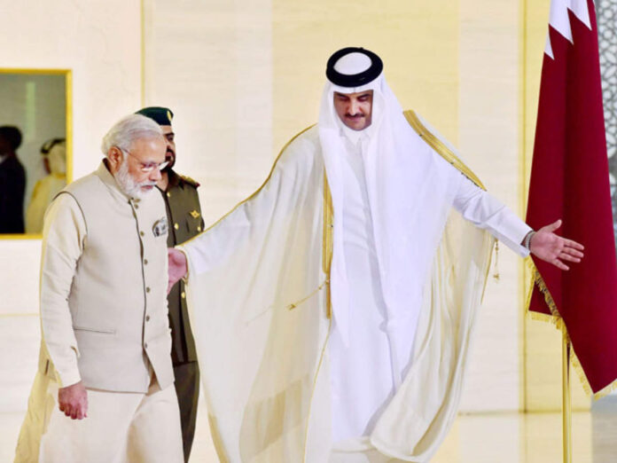 File image of PM Narendra Modi and Qatar's Emir Sheikh