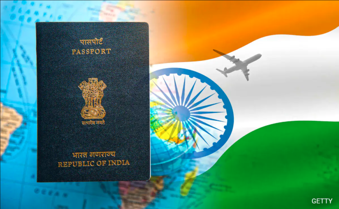 India's passport ranked 80th spot in the list